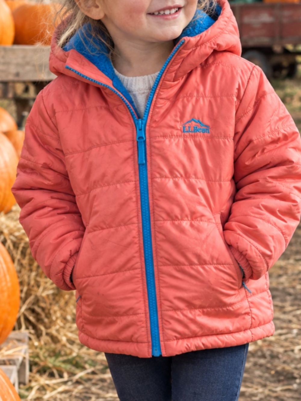 L.L. Bean transitional primaloft packaway infant/toddler jacket size 12-18 month